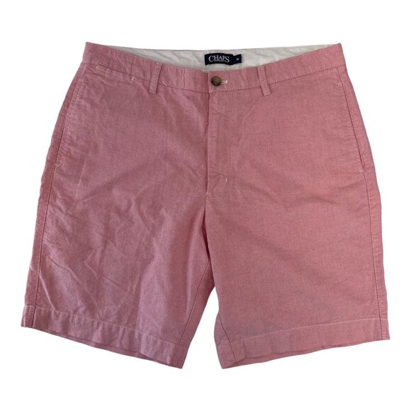 CHAPS Men's SZ 36 Waist Light Red Flat Front Bermuda Shorts  9.5” Inseam - Picture 11 of 12